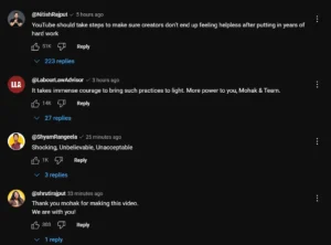 ANI Scam Support by big youtubers comment