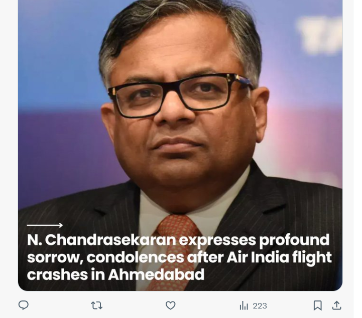 Chairman N. Chandrasekaran